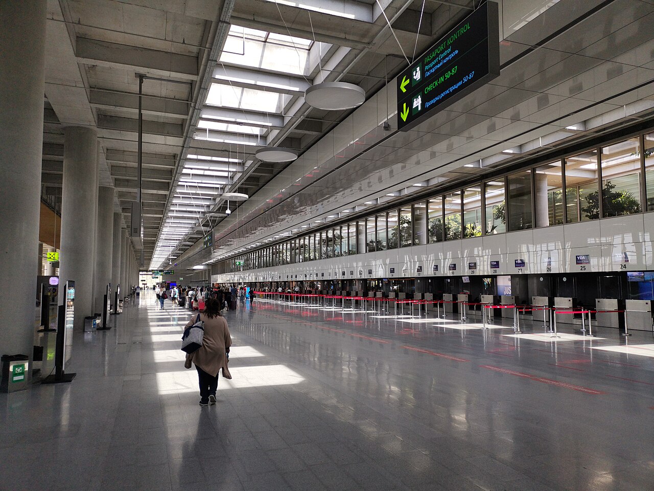 Terminal 2 check-in hall at Dalaman Airport